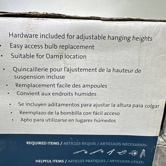 Quoizel Jenna Gold Pendant Light hand-made natural blonde {E8} - Picture 5 of 9